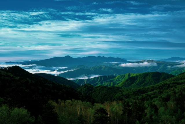 深秋时节山间一条石头小路弯弯曲曲地伸向远方在山林深处白云缭绕的地方隐隐约约有几户人家。相应的诗句是