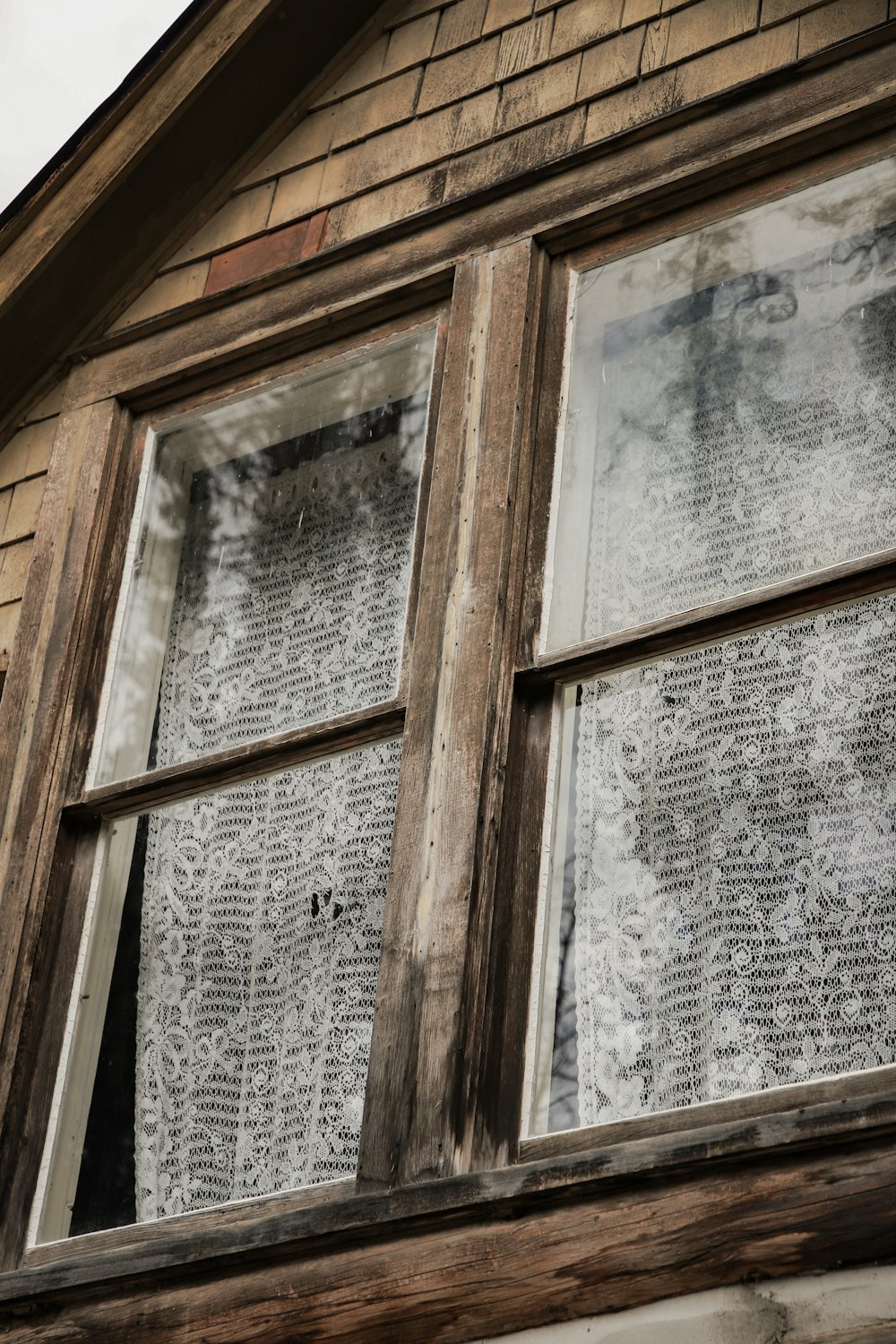 a close up of a window on a building