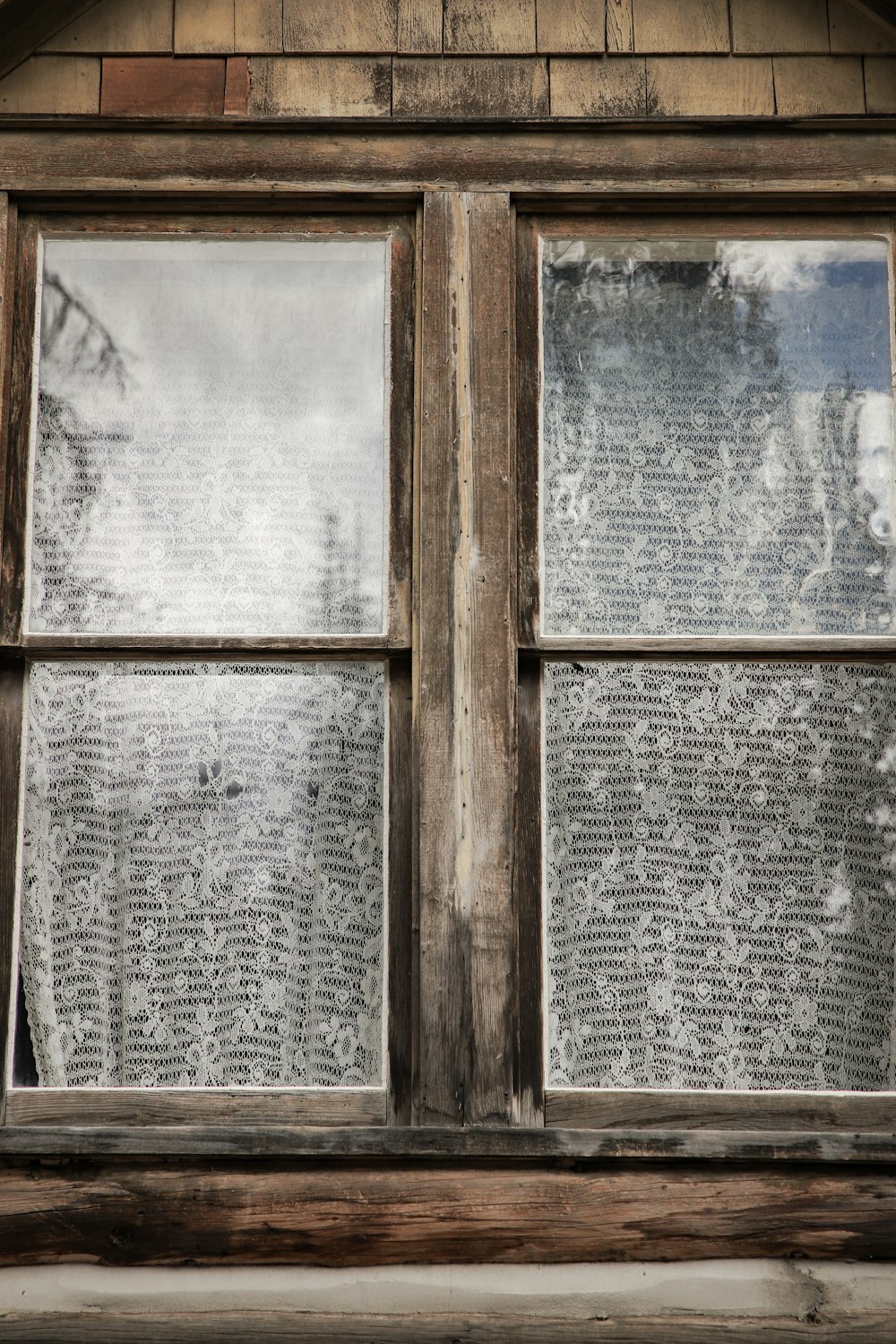 a window that has some writing on it
