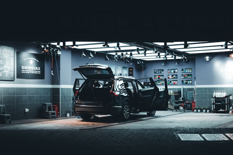 Professional automotive workshop