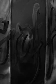 Artistic black and white composition of traditional ink brush strokes.
