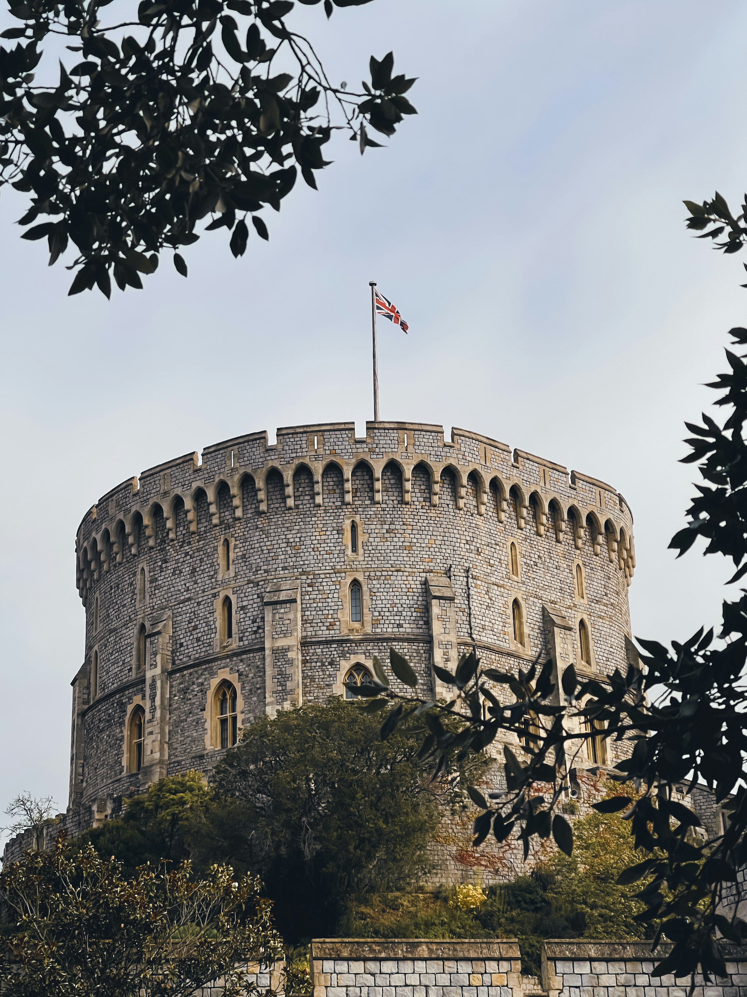 a tower with a flag on top of it