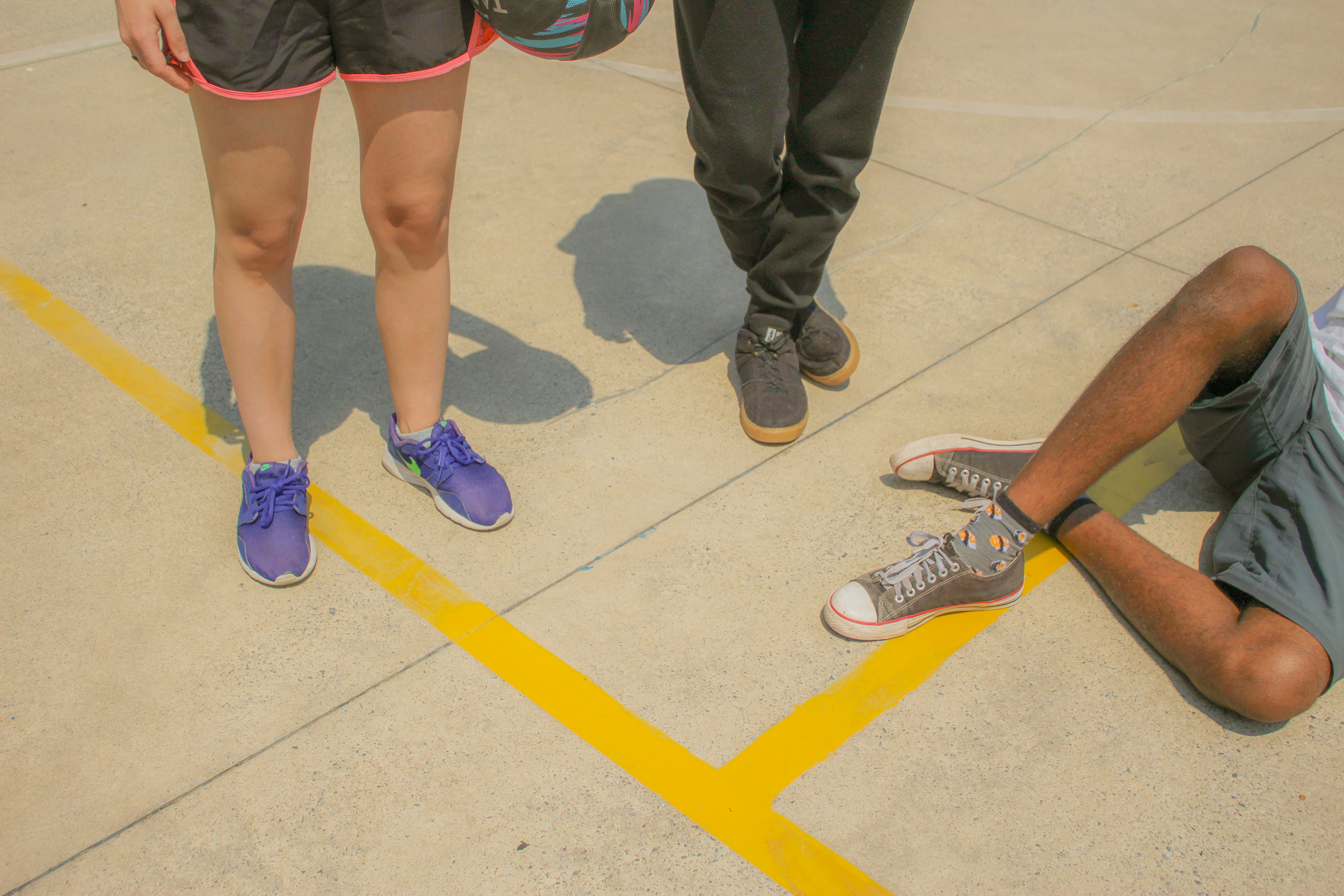 a group of people standing next to each other