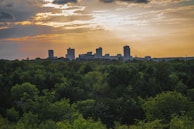 a view of Fort Worth skyline from a distance