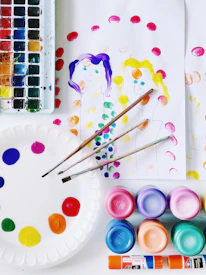 An inspiring image of art therapy supplies.