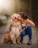 a woman kissing her dog on the cheek