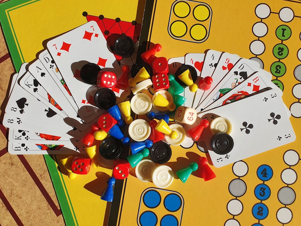 a close up of a bunch of buttons on a table