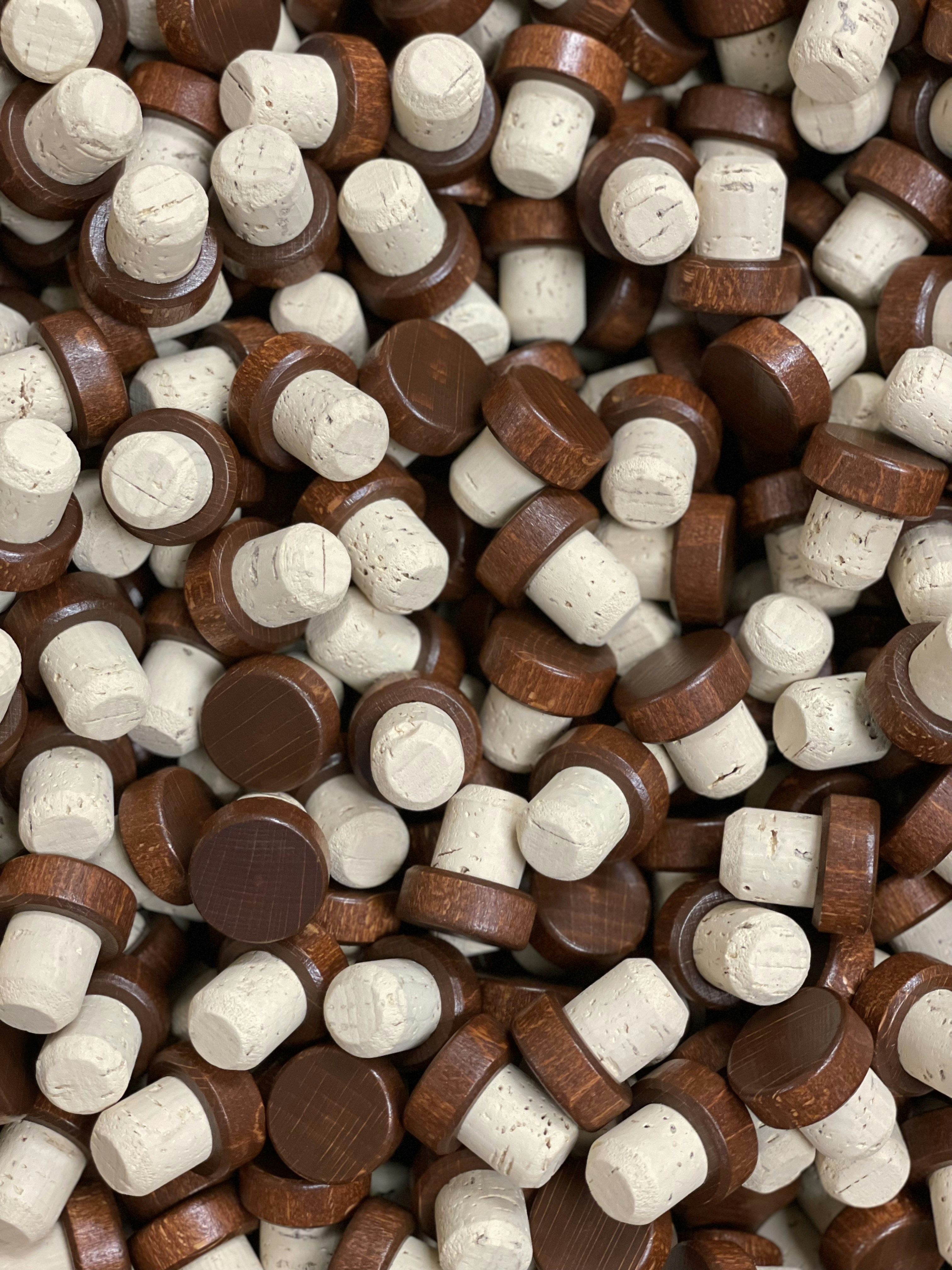 a pile of chocolate and marshmallows sitting on top of each other