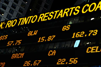 a large sign that is on the side of a building