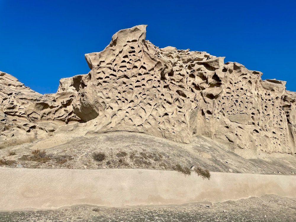 a close up of a rock mountain