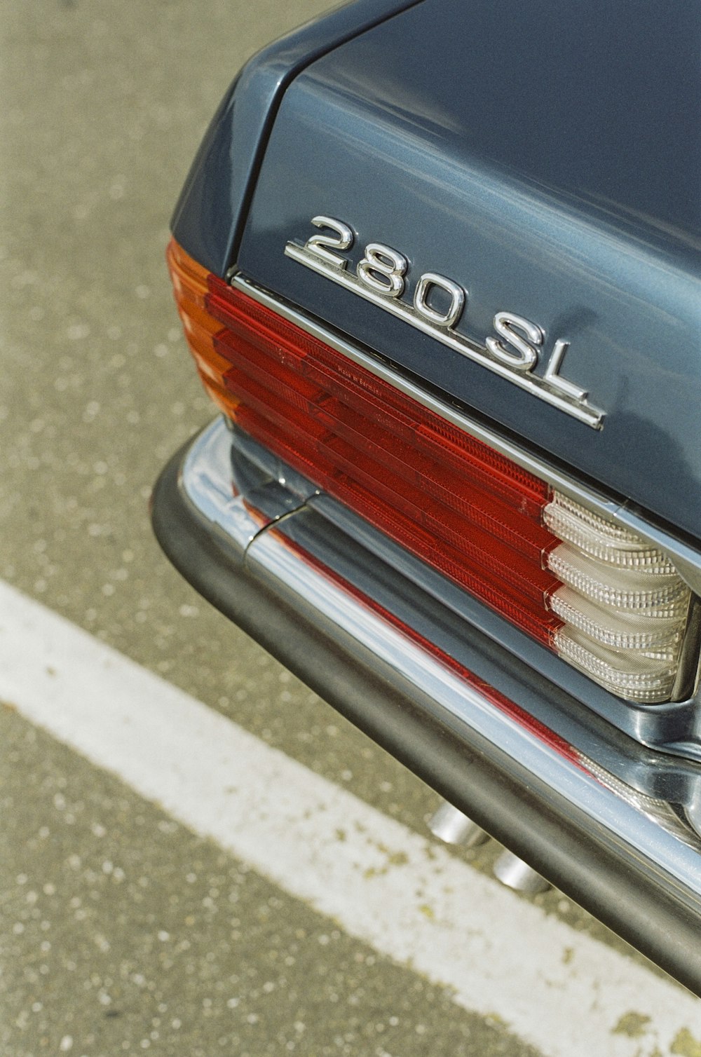 a close up of the rear end of a car