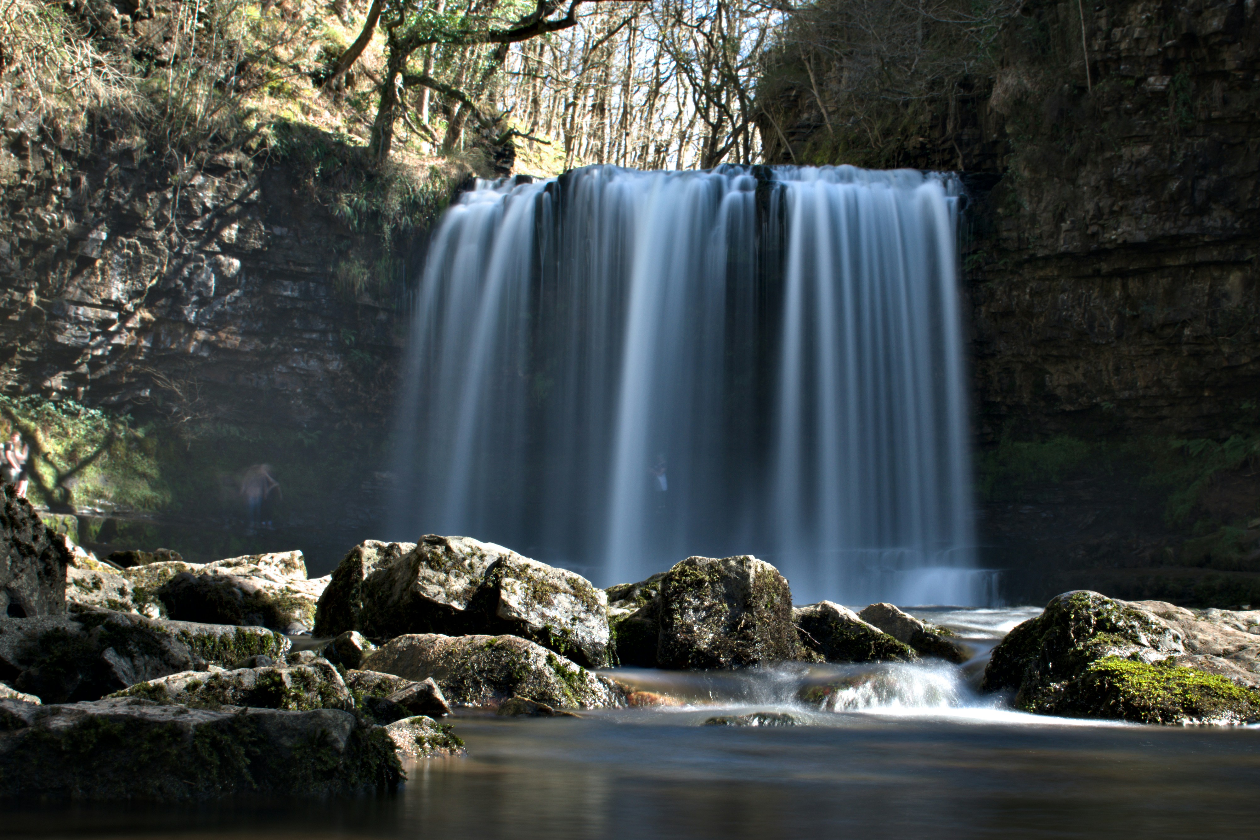 Long exposure waterfall in the Breckon Beacons