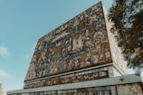 An artistic mural showcasing local talent and culture.