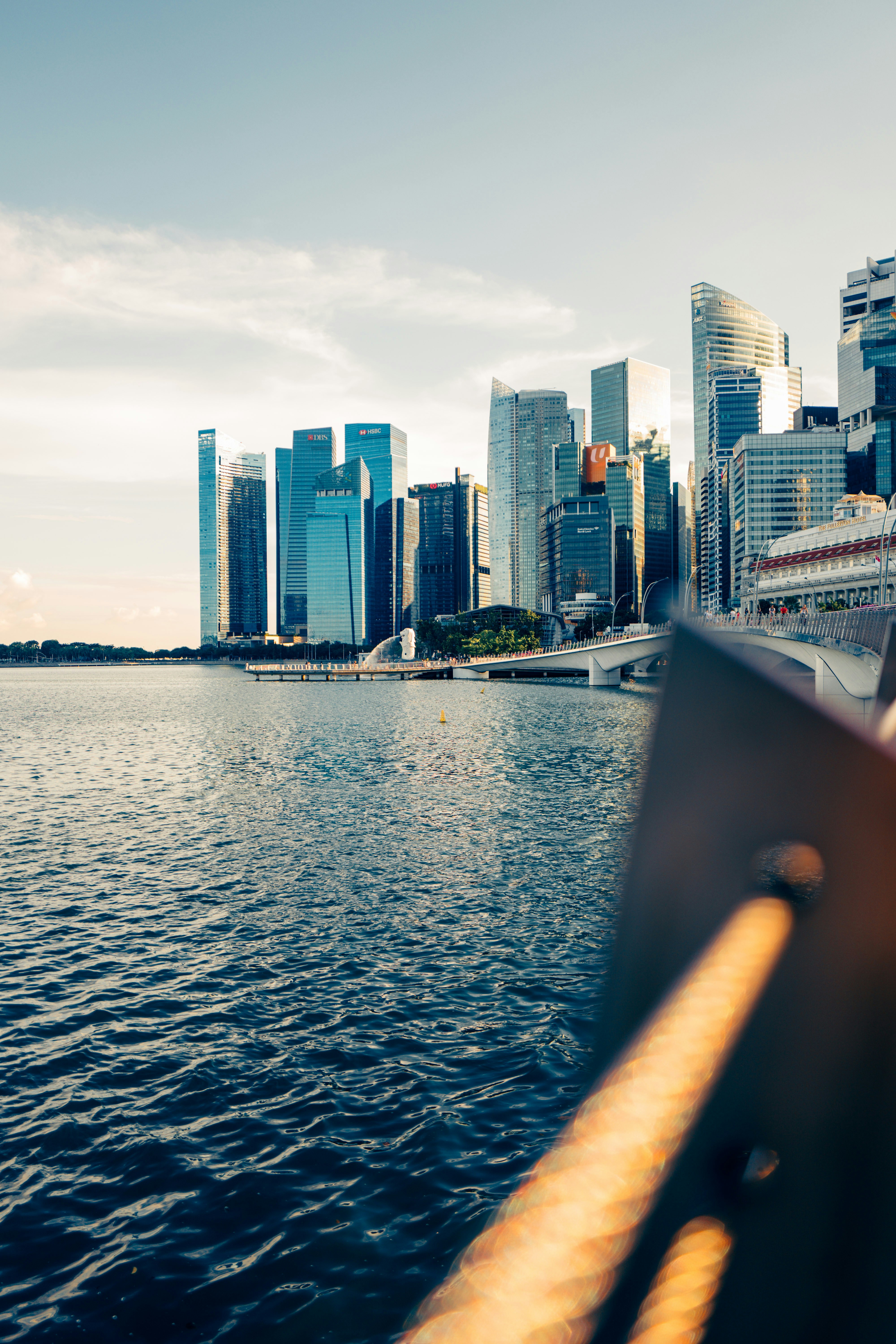 a view of a city from a boat on the water