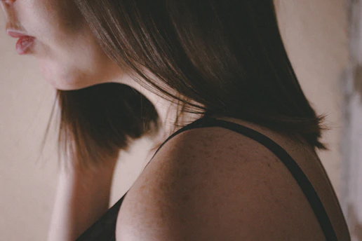a close up of a person with a cell phone