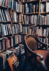 A cozy reading corner filled with books for children.