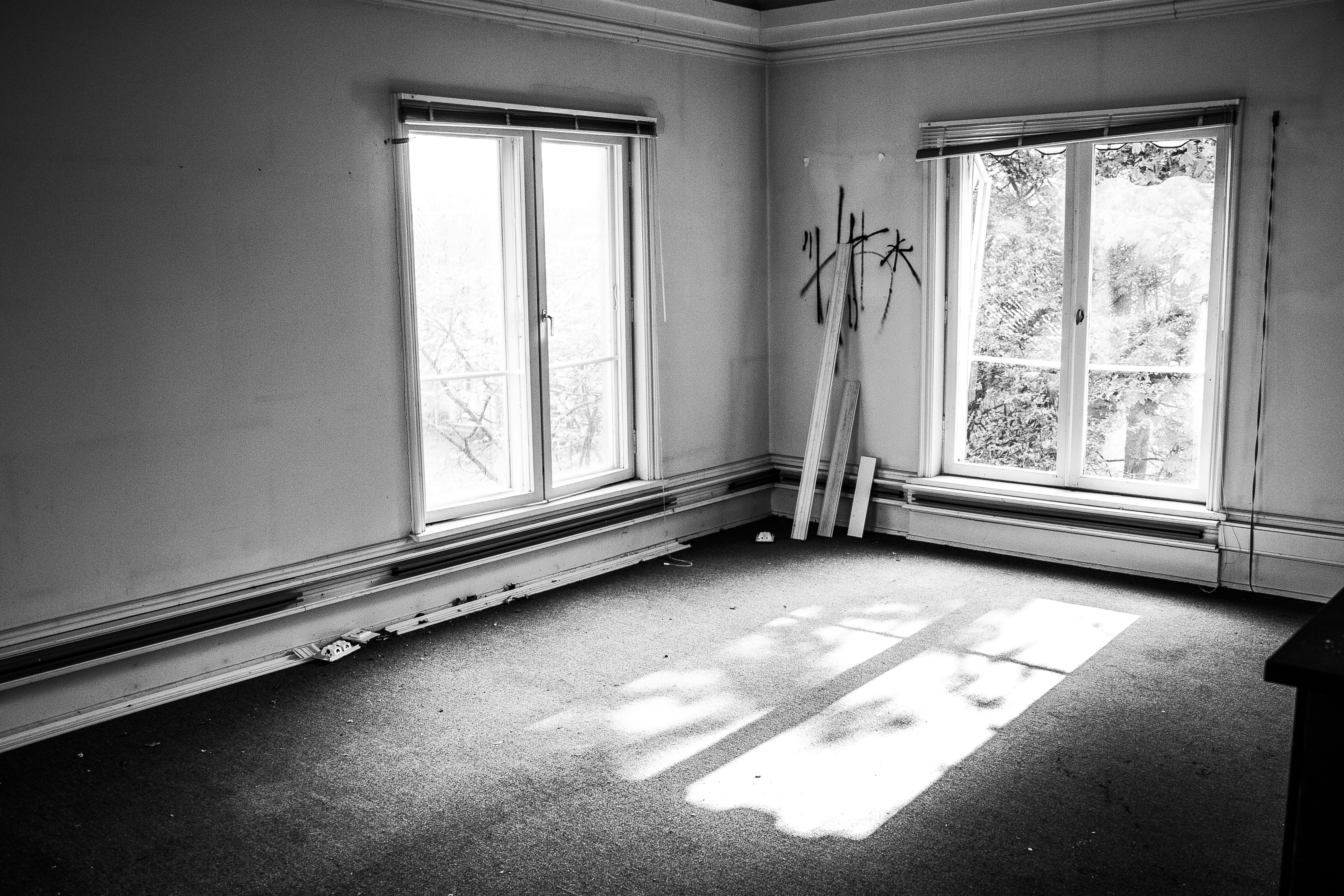 Empty damaged apartment