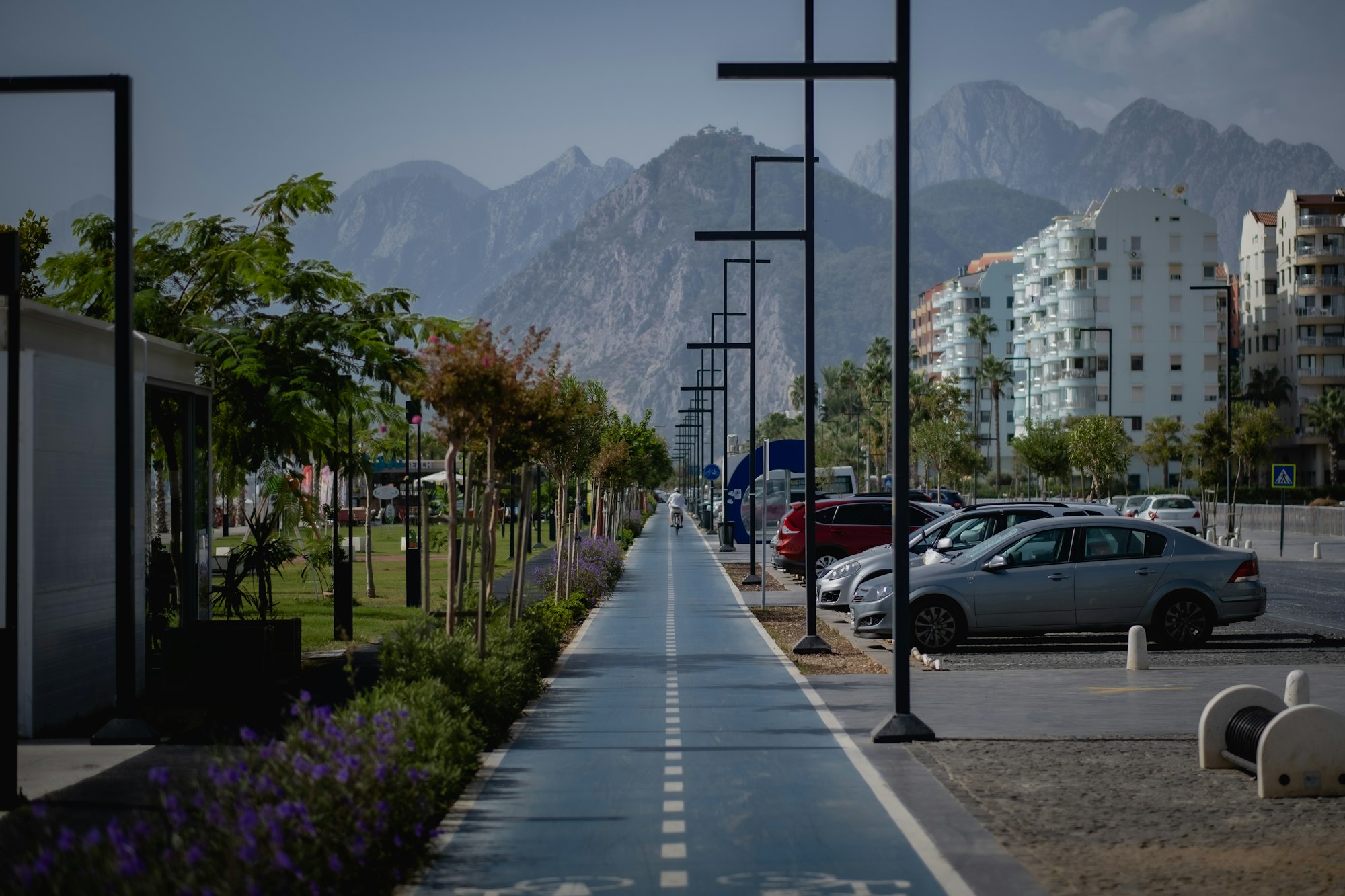 Bike path in Antalya.