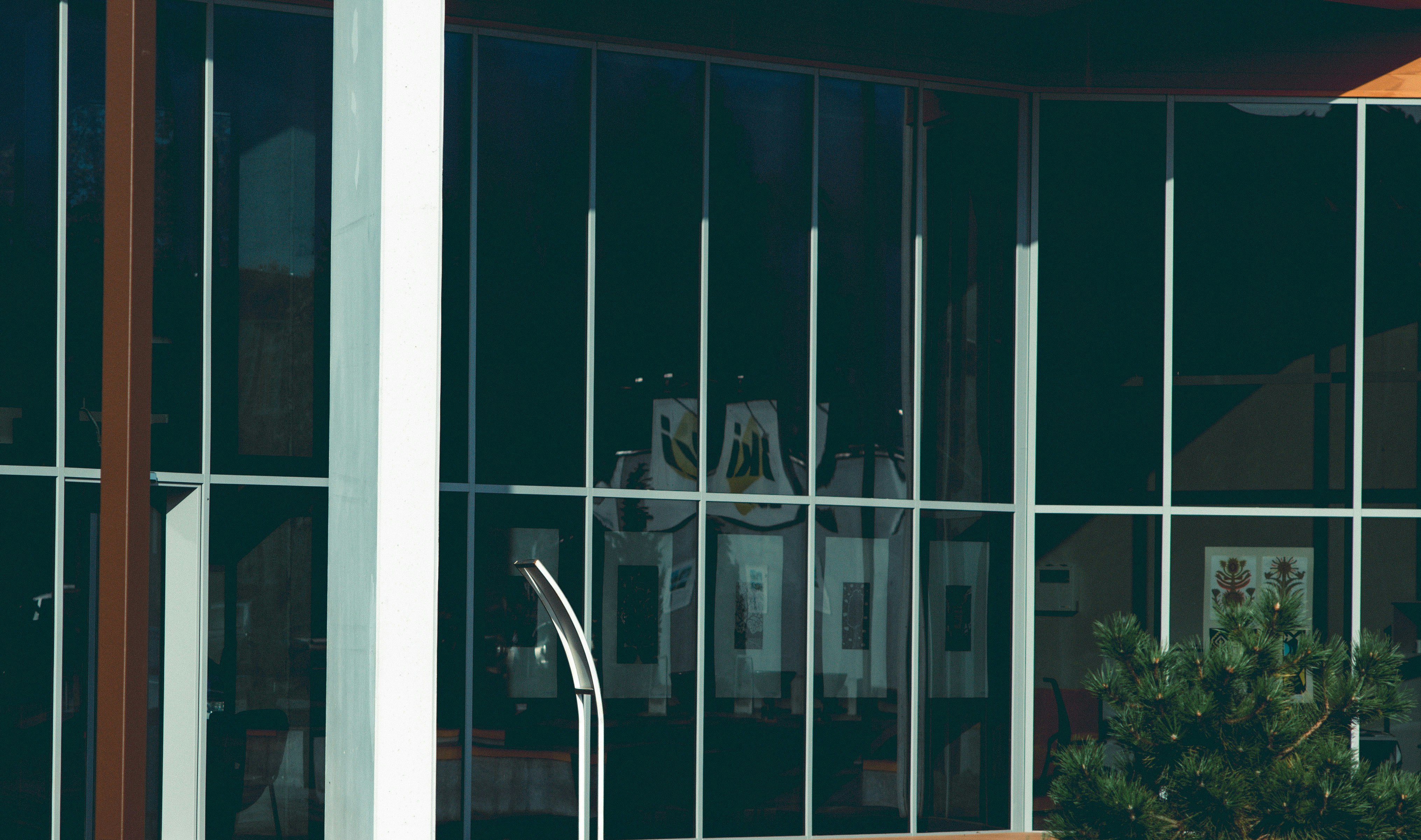 a window with bars on the outside of it