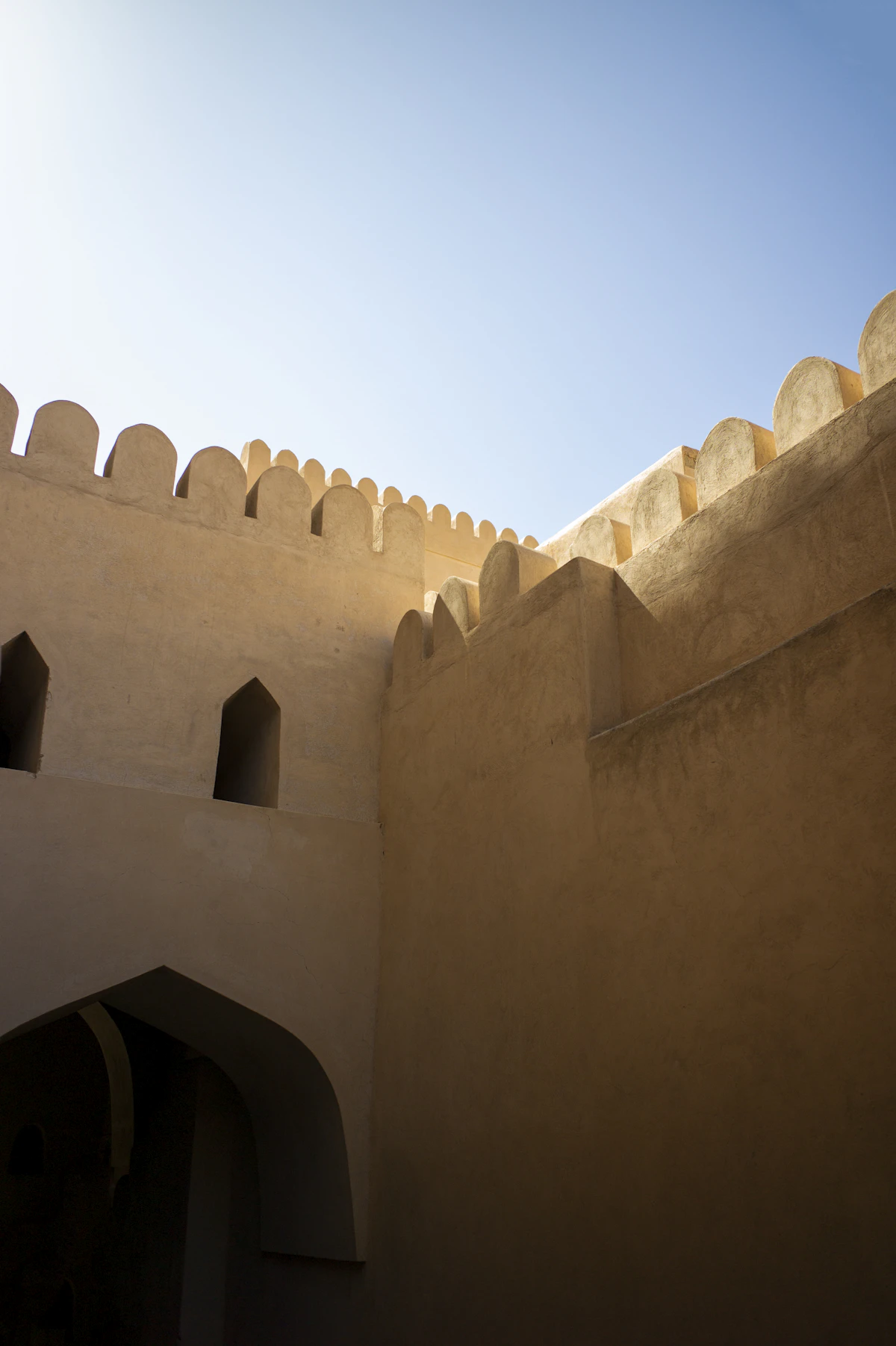Fujairah Fort standing against the sky