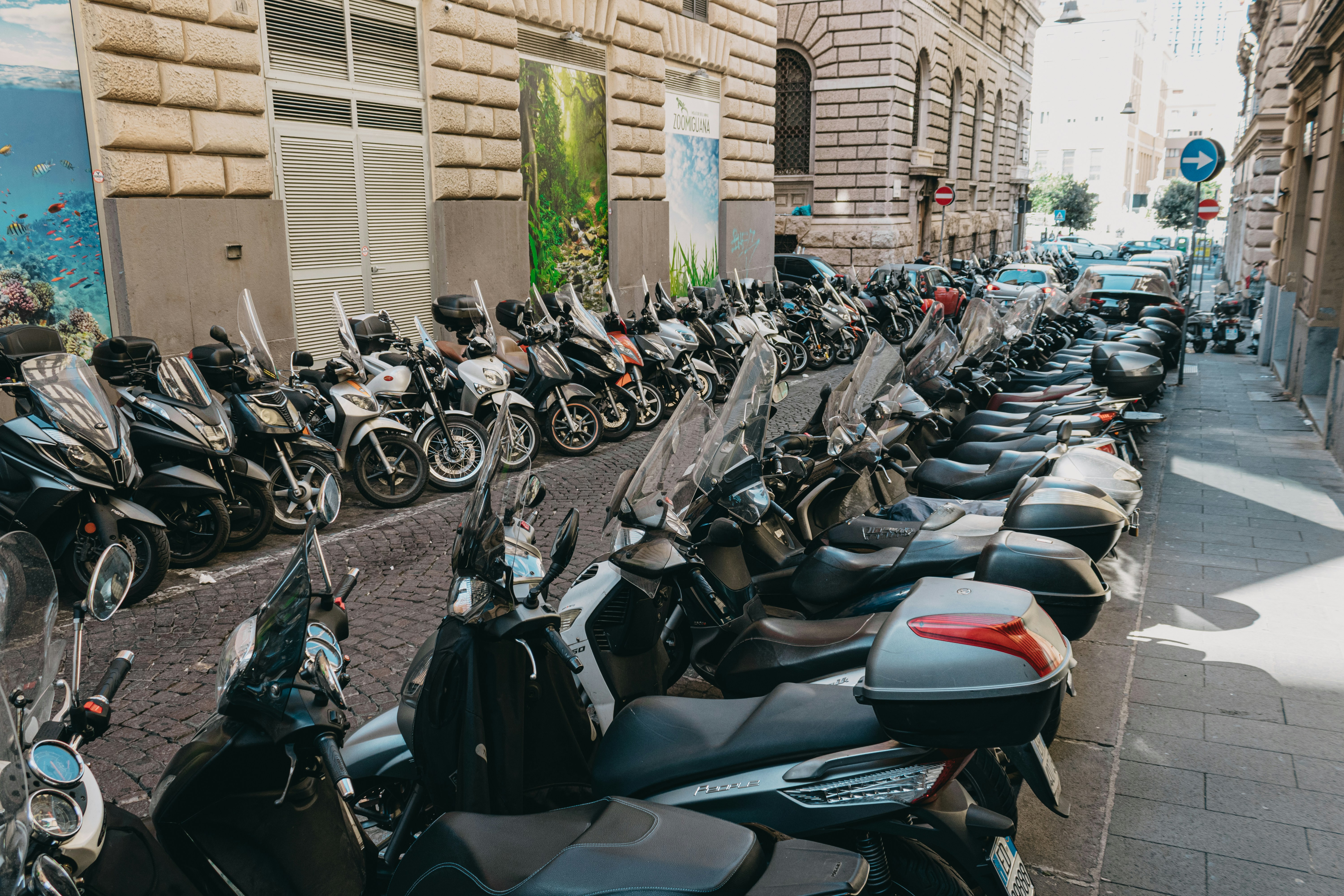 Naples scooter traffic street
