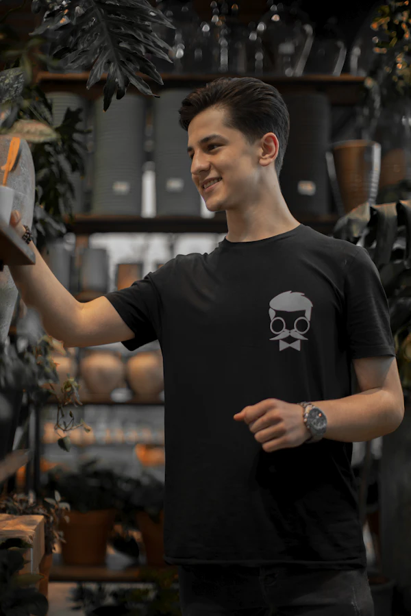 Black vs white t-shirt comparison