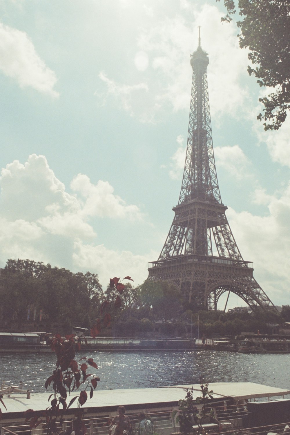 the eiffel tower towering over the city of paris