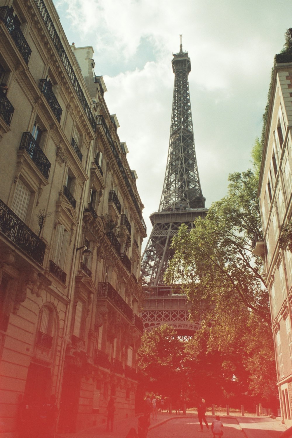 the eiffel tower towering over the city of paris