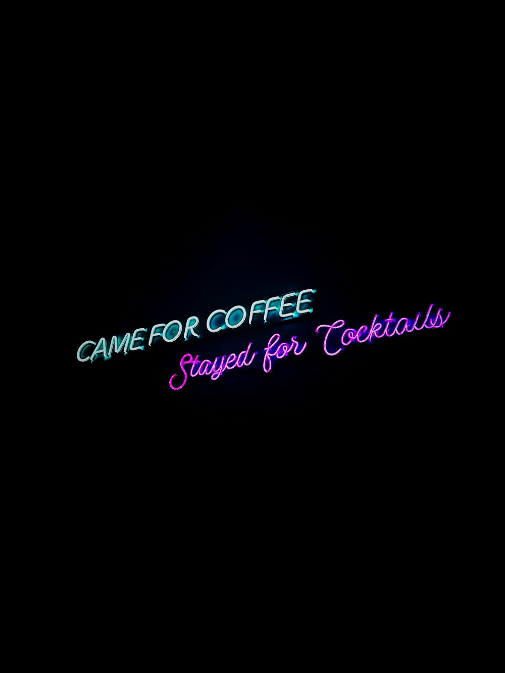 a neon sign that says game for coffee