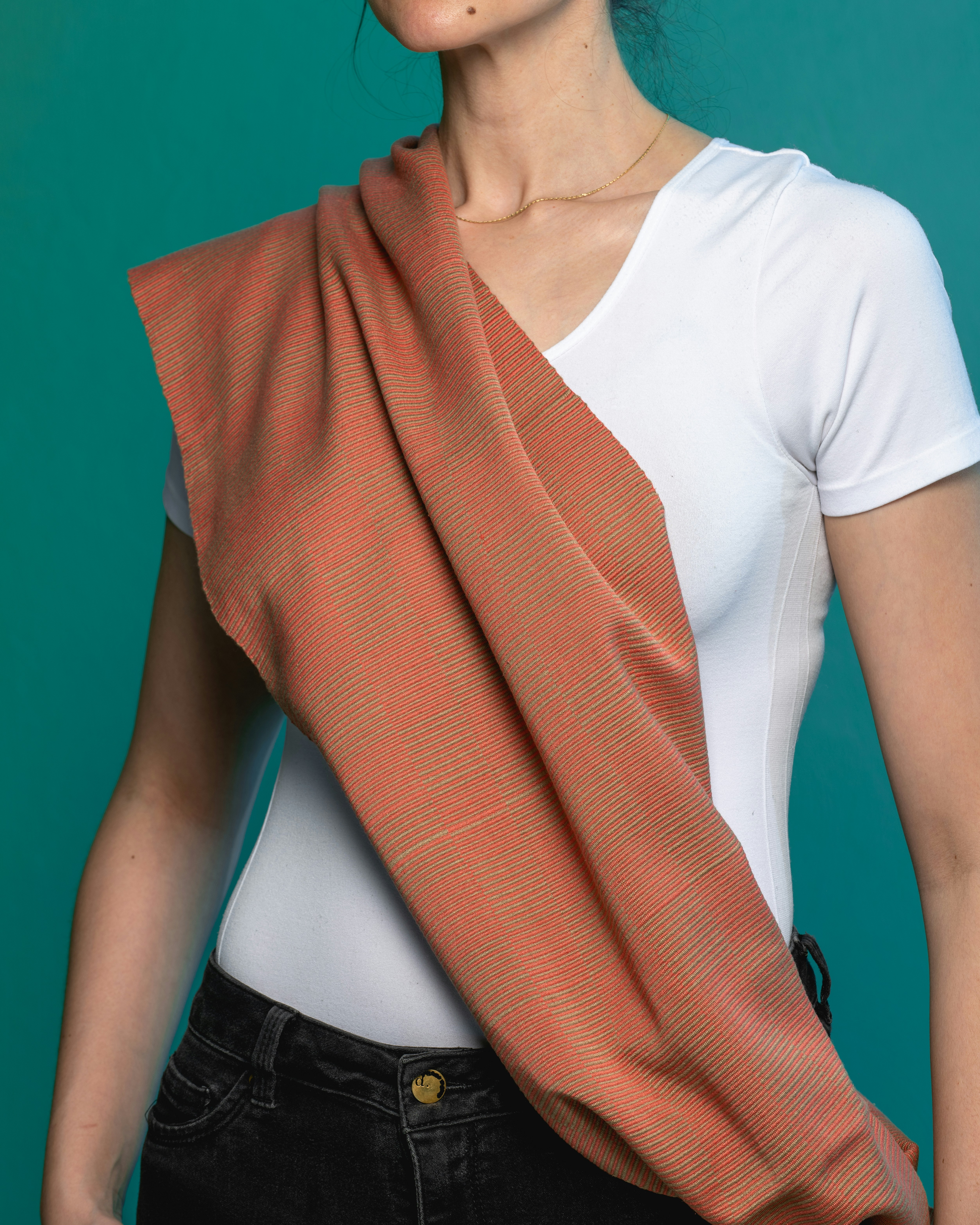Subtle Earth-Tone Scarf