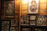 A collection of framed photographs highlighting life experiences.