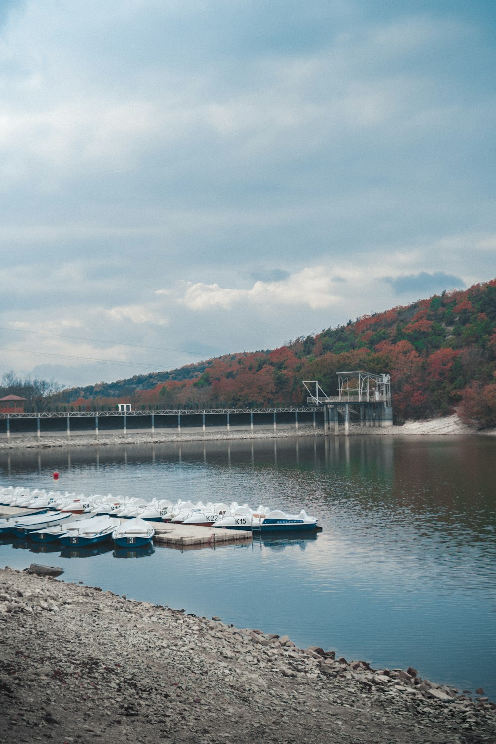 a bunch of boats that are sitting in the water