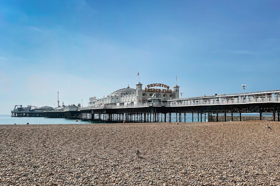 Brighton Palace Pier on a clear day