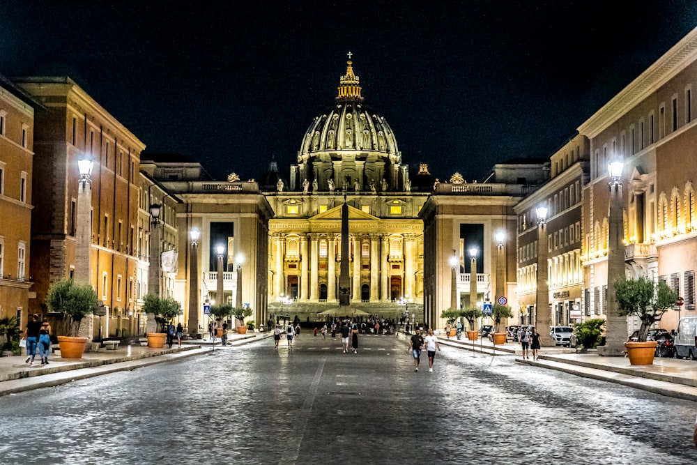 a large building with a dome on top of it