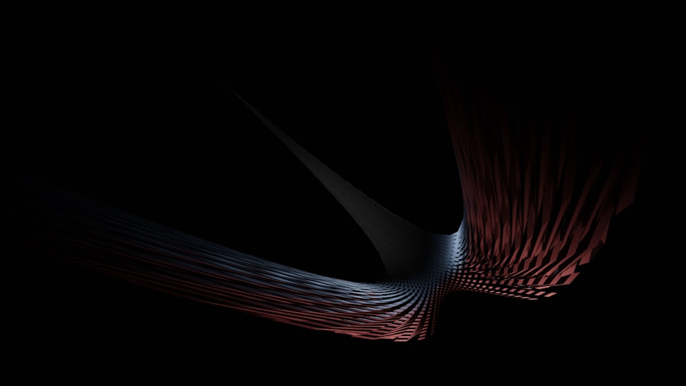 a black background with red and blue lines