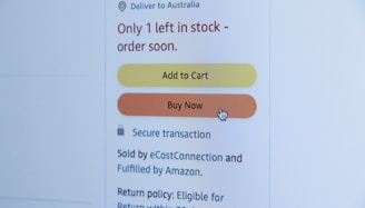 An online store interface showcasing a clean product listing with secure payment options.
