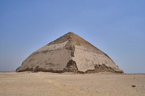 a large pyramid in the middle of a desert