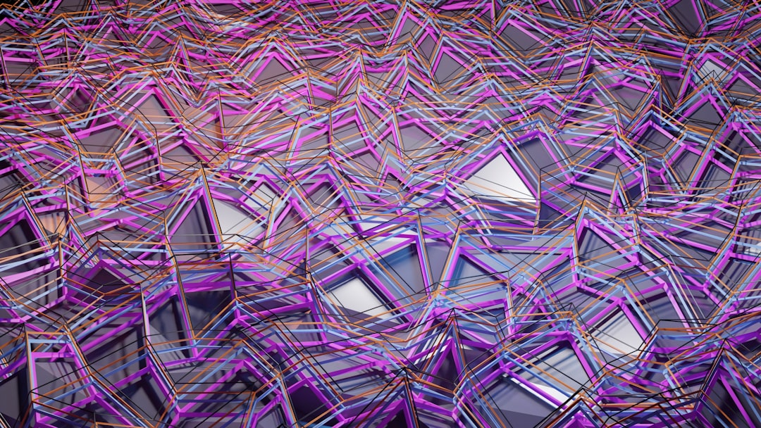 a purple and blue abstract background with lines, Abstract Geometric lins with Abstract Lightning.
