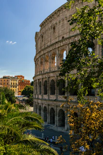 a view of the colossion in rome, italy