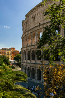 a view of the colossion in rome, italy