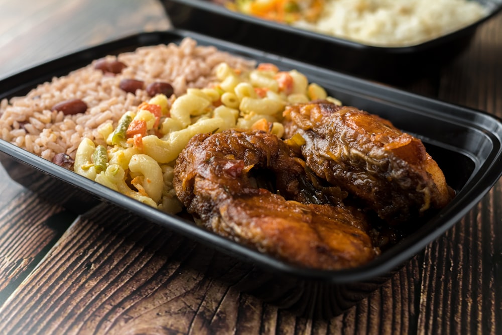 a close up of a plate of food on a table