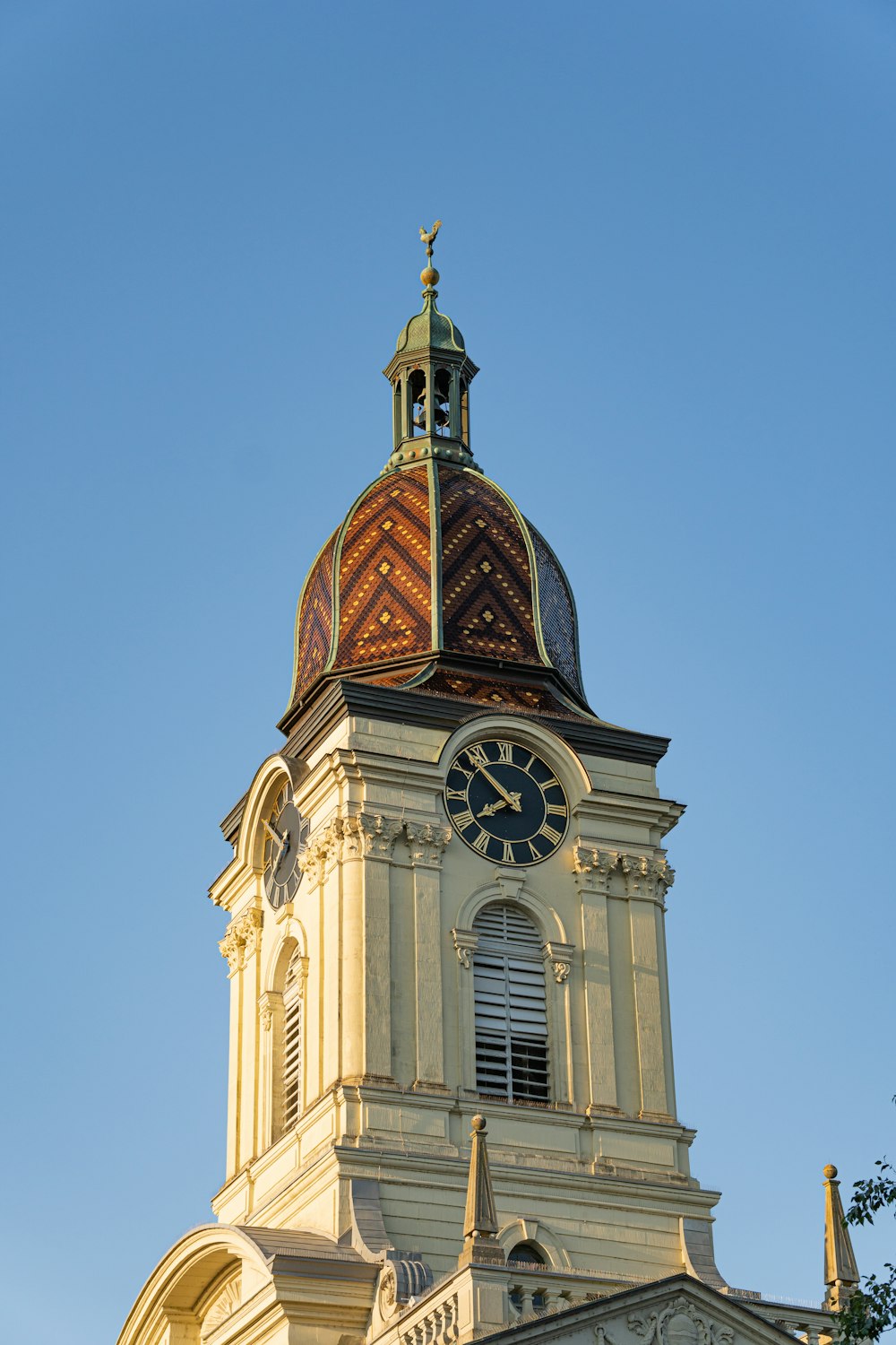 a large building with a clock on the top of it