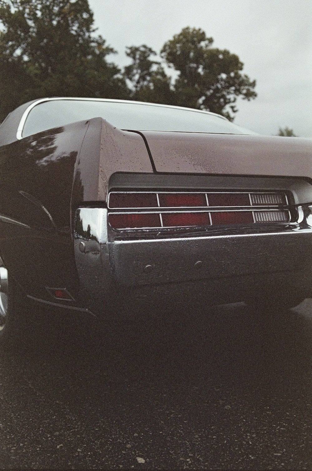 a car parked in a parking lot