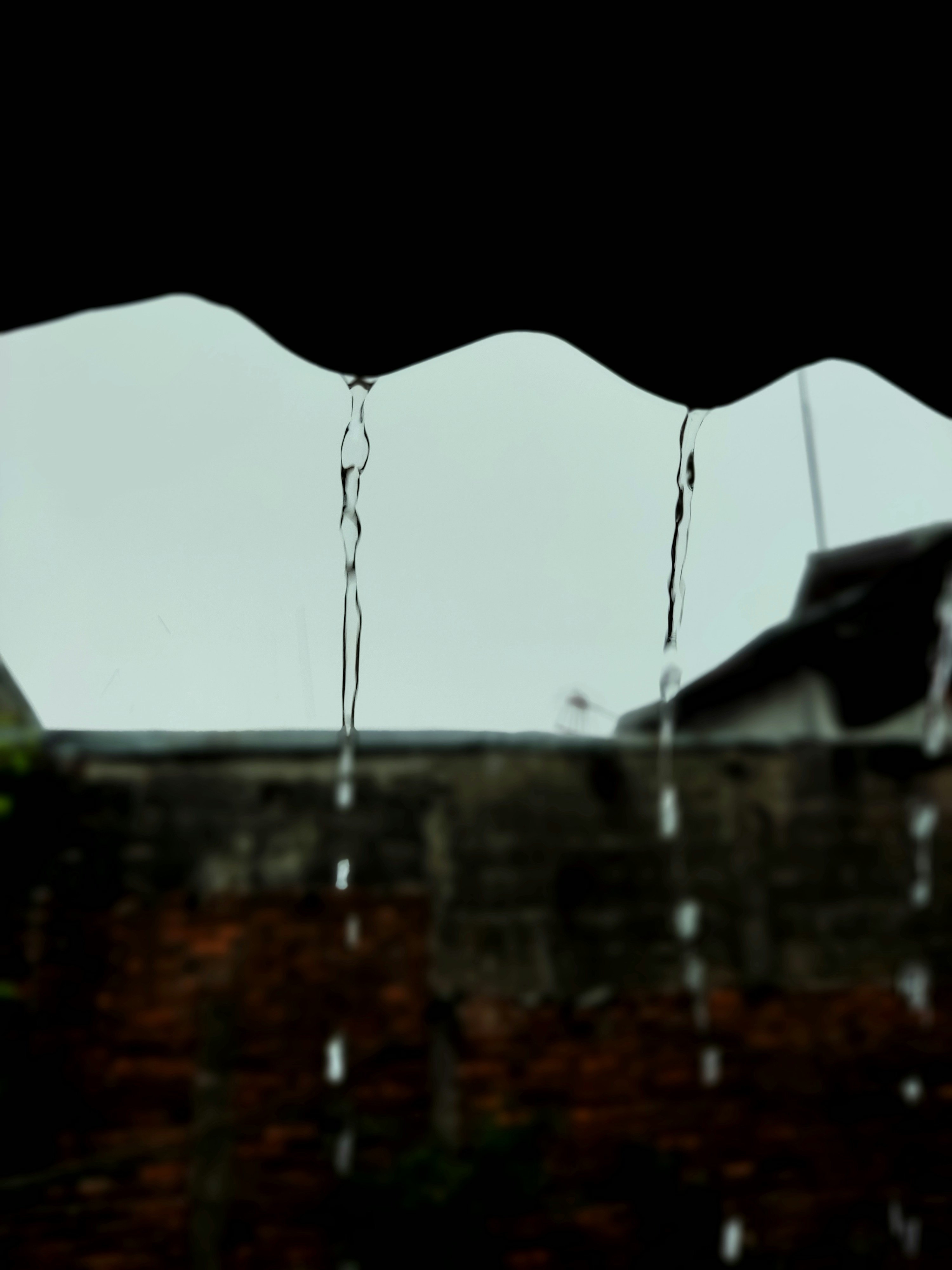 a view of a building through a window