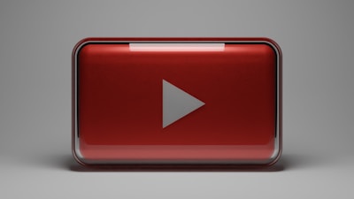 a red play button with a white arrow