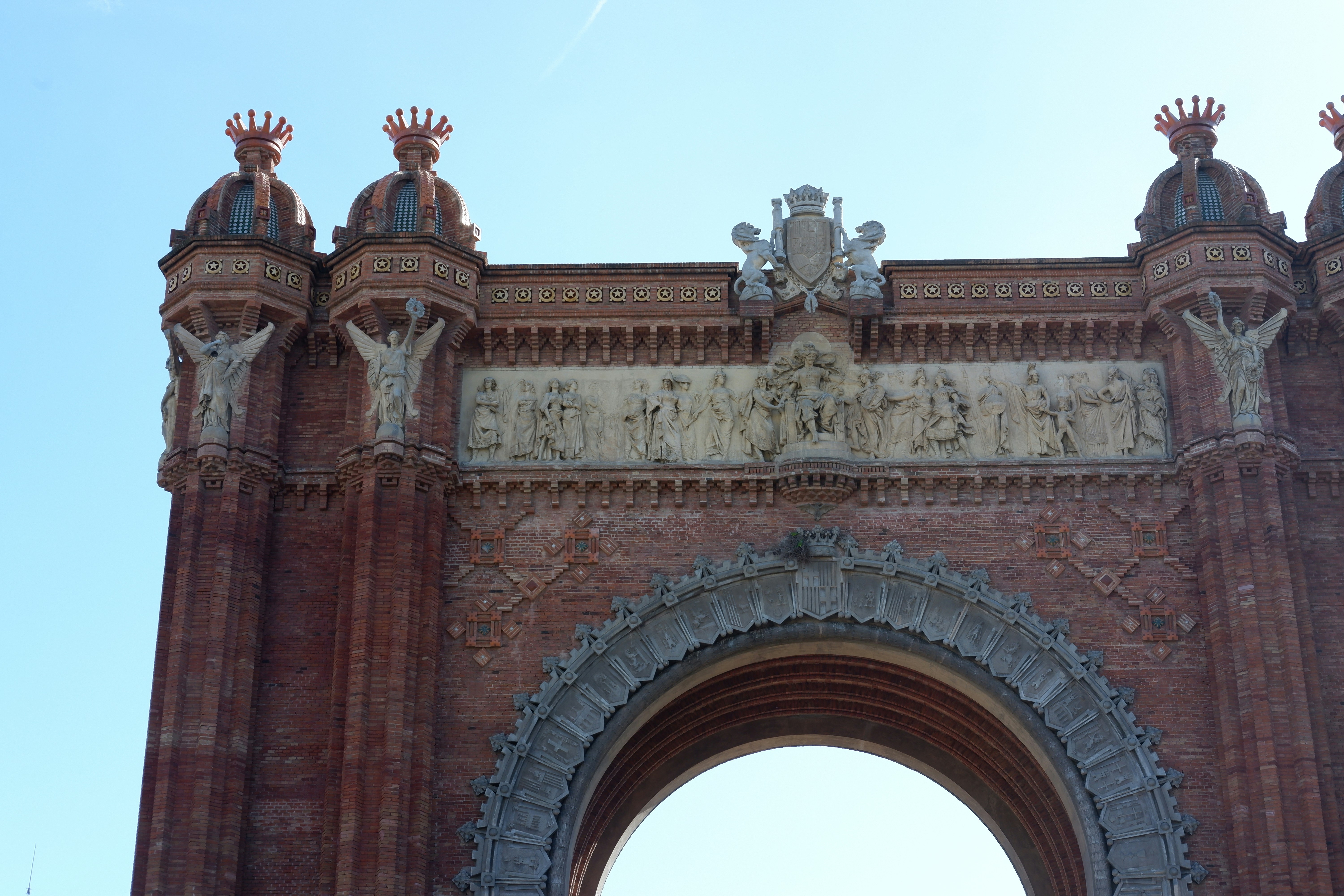 The Arc de Triomf in Barcelona, Spain