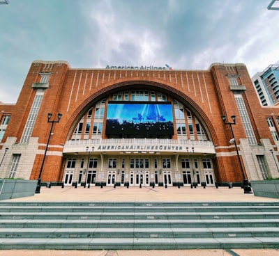 a large building with stairs leading up to it