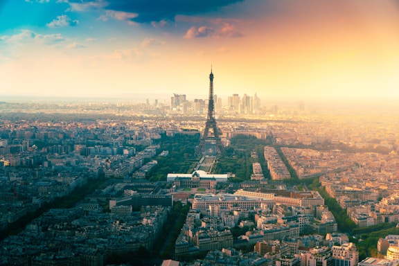 panorama Tour Eiffel Parigi