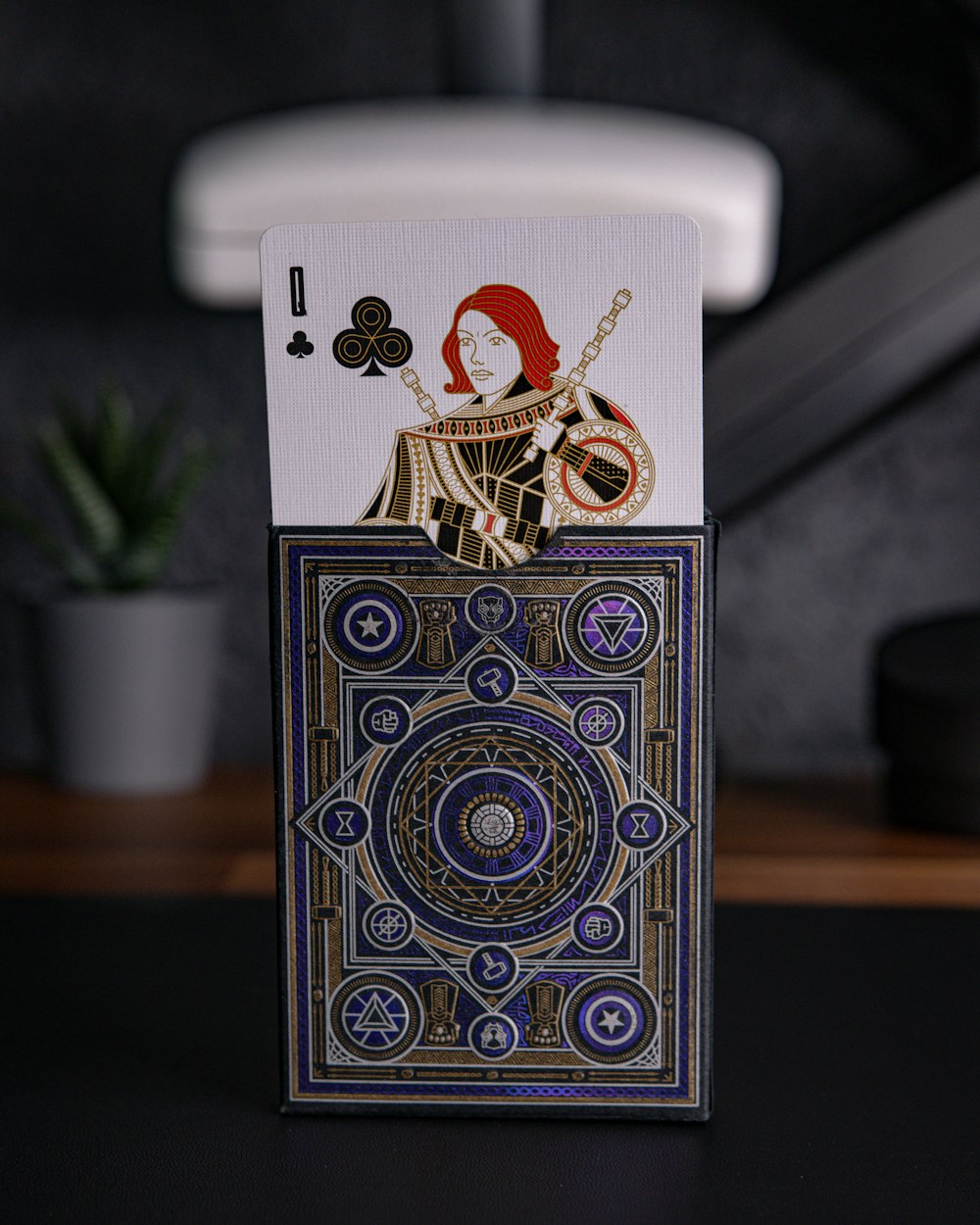 a deck of playing cards with a woman on it