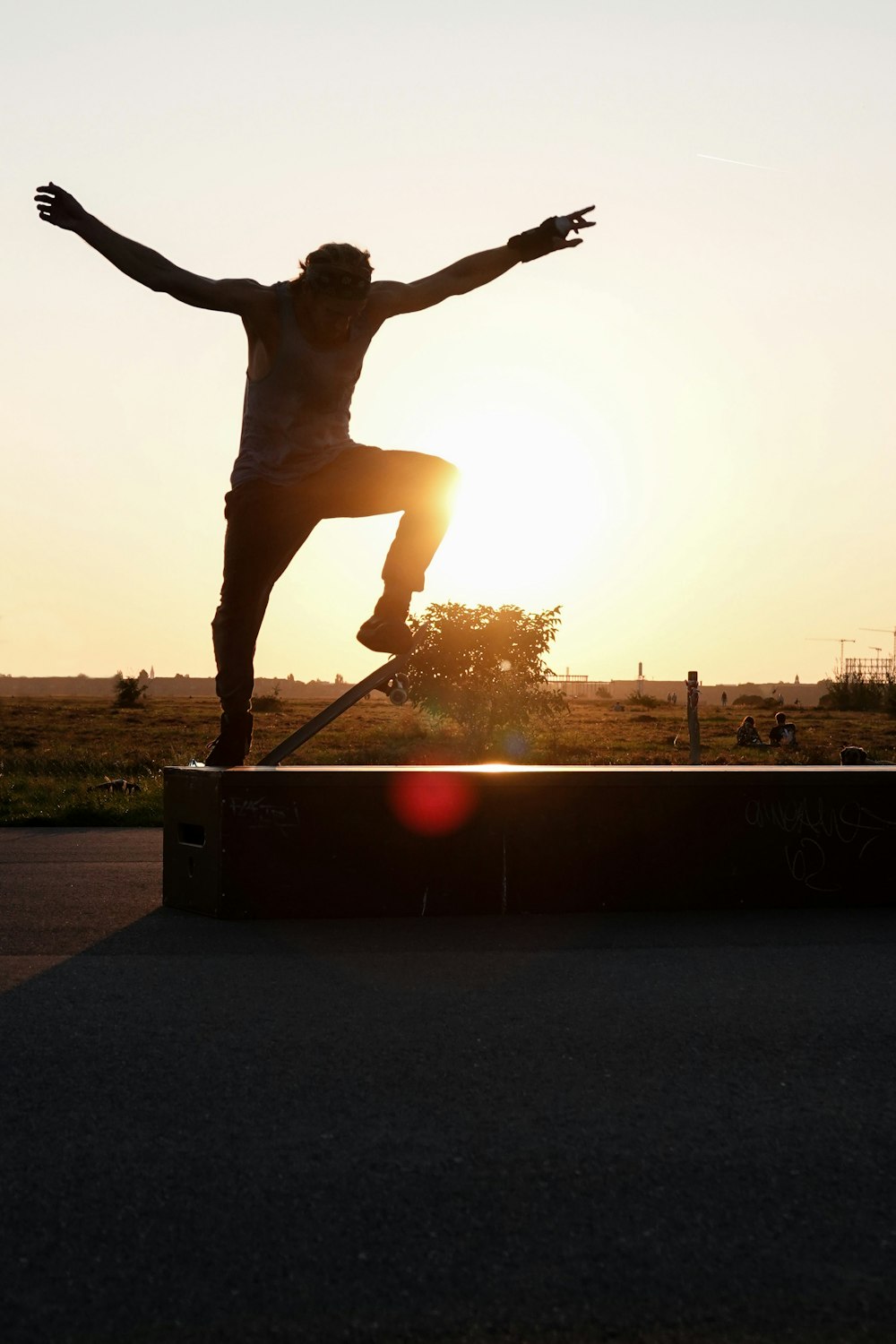 a man riding a skateboard down the side of a ramp